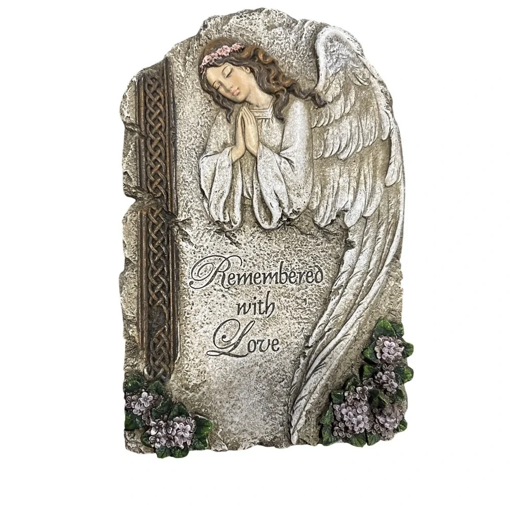 Napco Remembrance Plaque With Two Hangers In Back, memorial remembrance token